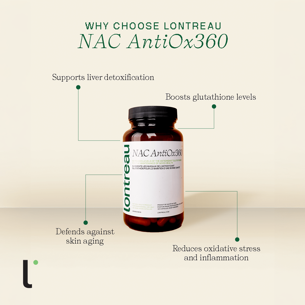NAC AntiOx 360 (120 capsules) Lontreau Health NAC AntiOx 360 (120 capsules) Lontreau Health